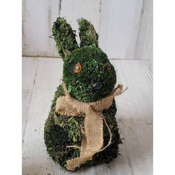 Easter bunny bottle brush hedge bush figure rabbit - Picture 1 of 6